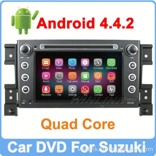 Ownice New Quad Core Android 4.4.2 dvd player gps for suzuki grand vitara Cortex A9 1.6GHz Support DVR TPMS